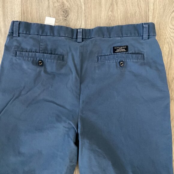 Banana Republic Pants Men's 36 x 32 Aiden Chino Trousers Flat Front - READ - Picture 5 of 11